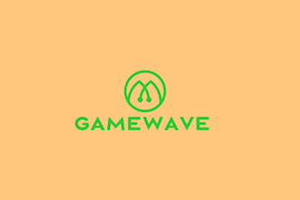 do aesthetic beautiful game wave logo design