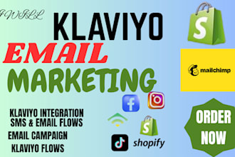 klaviyo email flows klaviyo email campaign klaviyo mailchimp ecommerce marketing