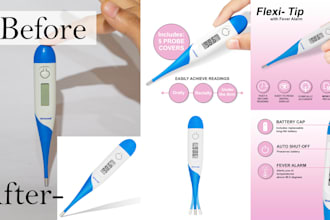 product image editing, white background