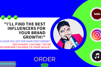 find best instagram, youtube, tiktok influencers list for influencer marketing