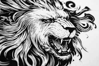 create linocut t shirt design for brand