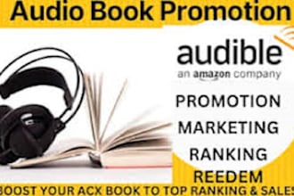 promote your amazon acx audible audiobook, free kindle ebook promotion