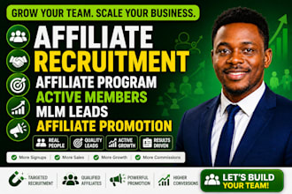 recruit converting affiliate into your affiliate program, affiliate mlm leads