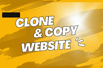 copy clone website and redesign duplicate rebuild website or landing page