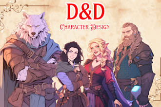 draw dnd art, pathfinder, fantasy character, and dnd party