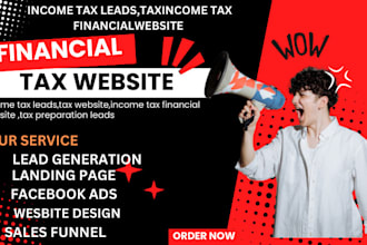 income tax leads,tax website,income tax financial website ,tax preparation leads