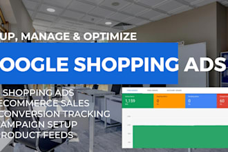 setup, manage and optimize google shopping ads for ecommerce store, gmc and PPC