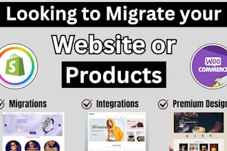 copy clone website migrate bigcommerce ecwid etsy wordpress to shopify migration