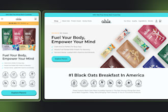 create private label health and wellness supplement shopify store website design