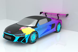 do a livery design for assetto corsa, assetto corsa competizione iracing or lmu