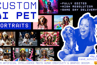 create totally custom, photorealistic ai pet portraits