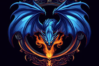 create fantasy game illustration and character illustration