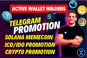 boost solana memecoin promotion, telegram crypto promotion, meme coin marketing
