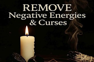 remove all negativity energy, black magic, curse, blockage, entities permanently