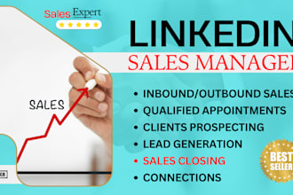 be your linkedin appointment setter and b2b sales manager