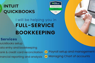 do quickbooks setup, clean up and bookkeeping