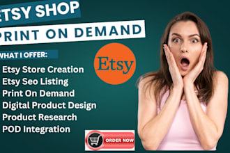 list products to etsy print on demand website