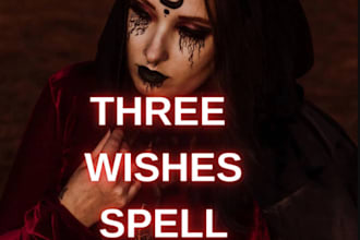 cast strongest three wishes spell, same day, make three wishes come true spell