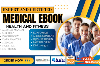 ghostwrite health and fitness ebook, medical ebook, course creation