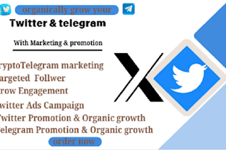 superfast twitter x marketing, cryptotelegram promotion with active follower