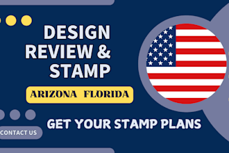 review stamp as licensed civil and structural engineer in florida and arizona