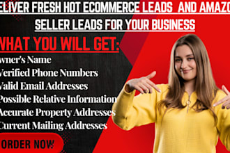 provide exclusive, high converting ecommerce leads  and amazon seller leads