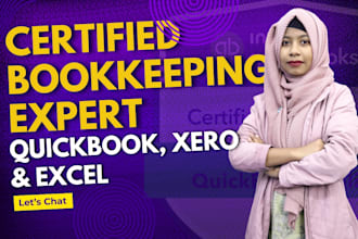do setup, clean up, bank reconciliation bookkeeping in quickbooks online, xero