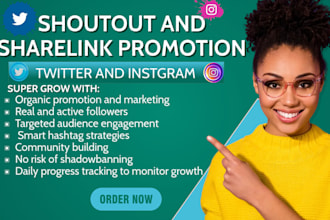 super fast twitter growth share link instagram shouout crypto promotion