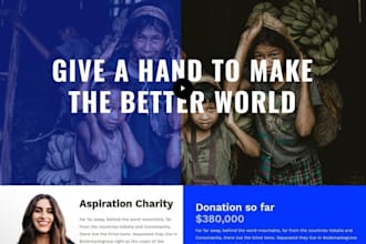 build a responsive nonprofit website, charity, church website, ministry website
