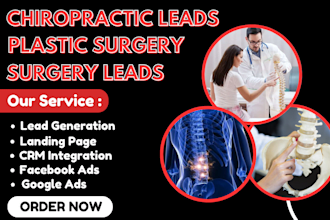 generate exclusive chiropractic leads plastic surgery leads landing page website