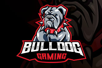 design bulldogs baseball team logo
