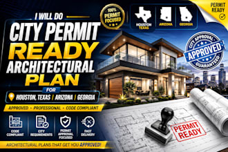 do city permit ready structural architectural plan houston texas arizona georgia