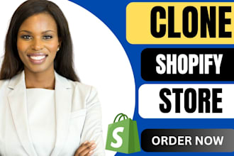 clone copy shopify store, copy clone shopify website, shopify store design