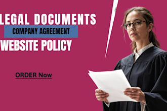 write company, website privacy policy terms and condition, contract agreement