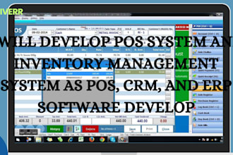 develop pos system inventory management system  as pos  crm erp software develop