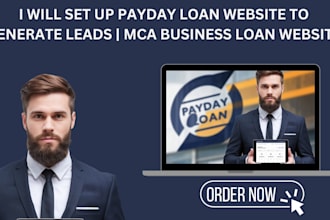 setup payday loan website to generate leads mca business loan website