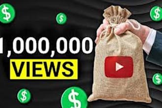 do organic youtube video promotion to over million people monetization views