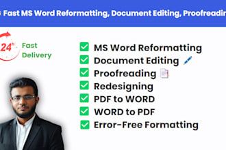 fast ms word file formatting, word document editing, merging