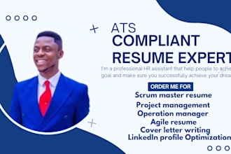 write ats complaint scrum master resume, project management, resume writing