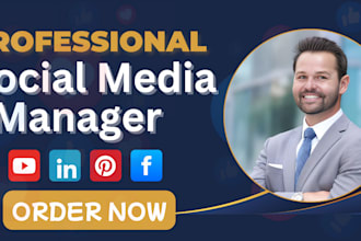 be your social media manager instagram content creation linkedin marketing