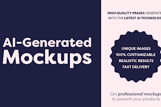 high quality custom ai generated mockups