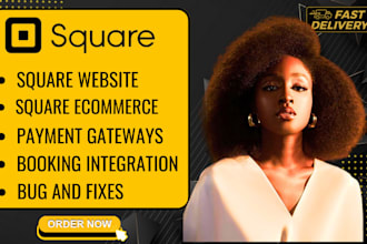 build square website squarspace website square online store sqaure booking