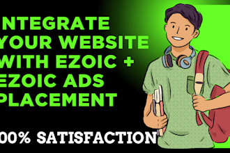 integrate your website with ezoic or adsense ad code