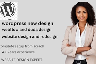 build develop update bigcommerce website design webflow website development duda