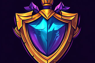 create logo illustrated for your game or minecraft server