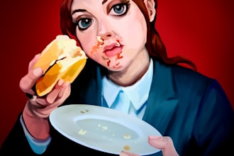 create a stilized digital painting for you