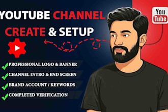 create and setup youtube channel