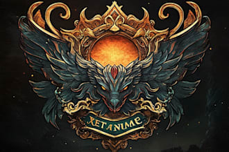 design awesome rpg fantasy or sci fi logo for you
