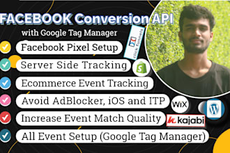 setup facebook conversion API with gtm for clickfunnels, kajabi shopify and more