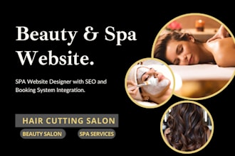 be your beauty salon, spa website designer with complete SEO